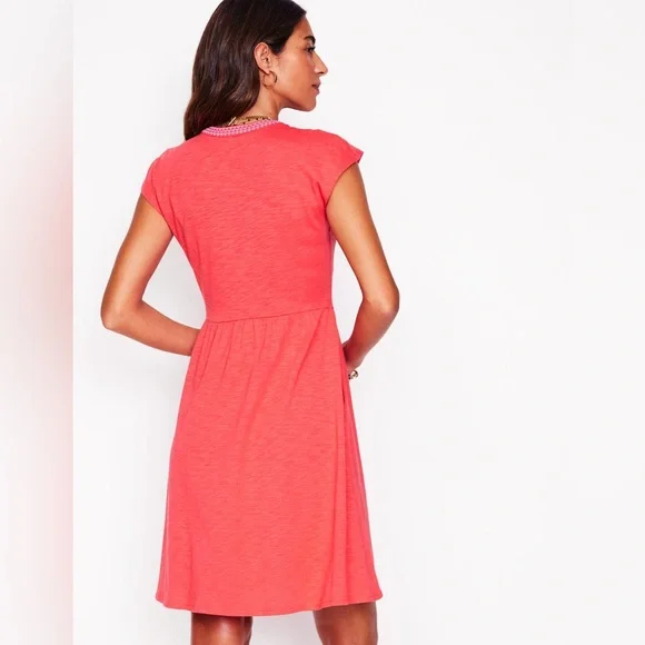 Boden Chloe Embroidered Short Dress (size 14) - Picture 4 of 10